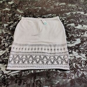 Ladies XL Modern Aztec Style Midi Pencil Skirt
